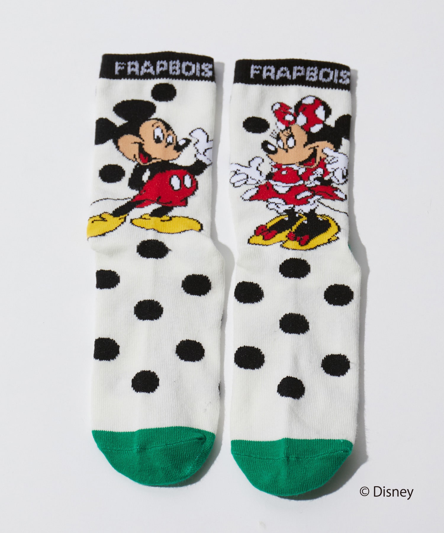 【FRAPBOIS】ペアーソックス FRAPBOIS＜MICKEY MOUSEコレクション＞ 詳細画像 ホワイト 1