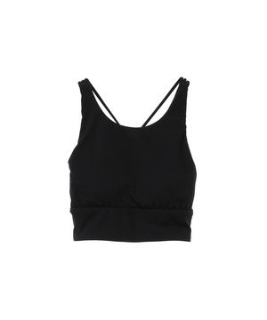 【Julier】【定番】YOGA FITショートトップス／パット付き・UVカット・吸汗速乾・ホットヨガ対応・水着・水陸両用 詳細画像 ブラック 2