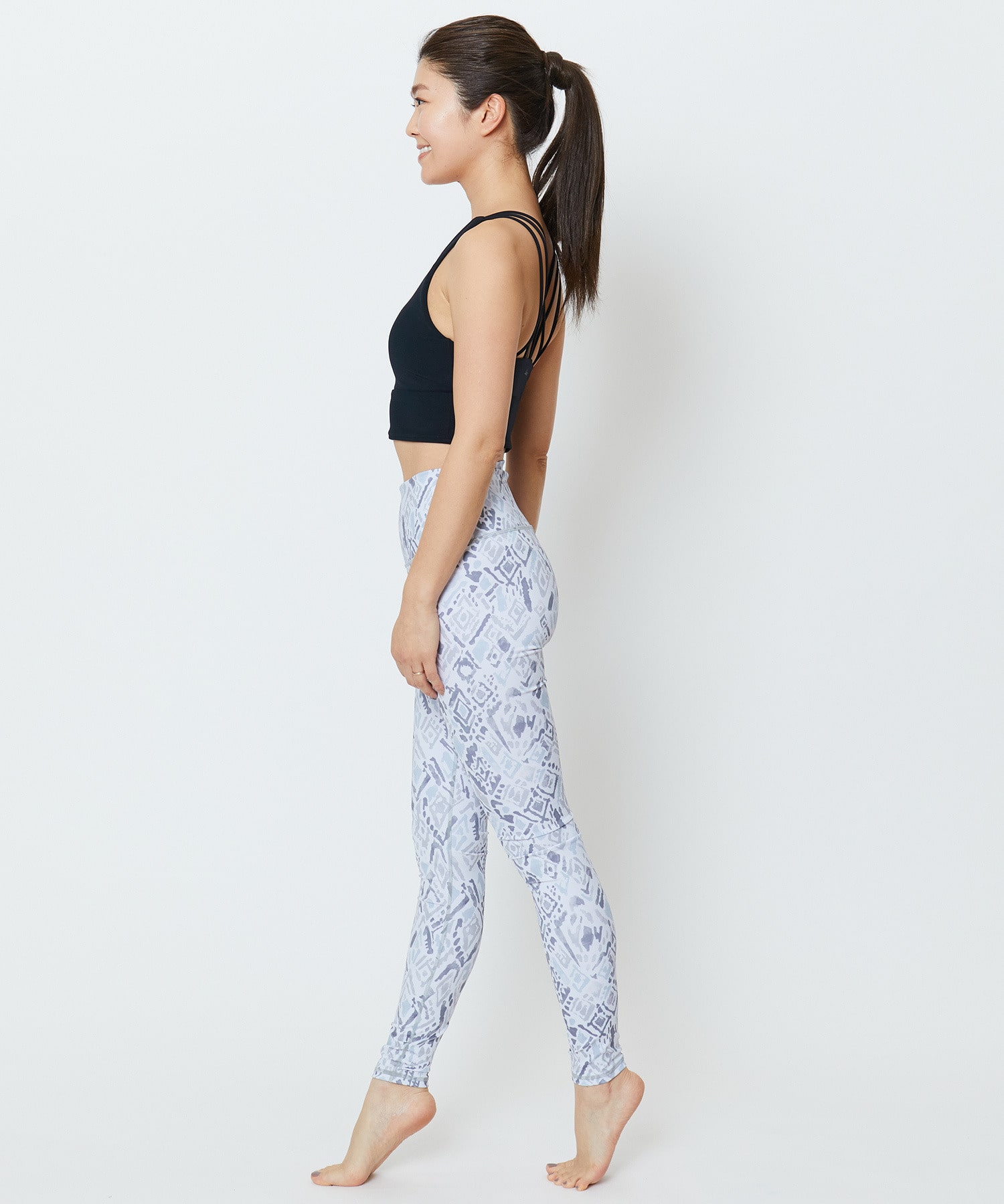 【Julier】【定番】YOGA FITショートトップス／パット付き・UVカット・吸汗速乾・ホットヨガ対応・水着・水陸両用 詳細画像 オフホワイト 34