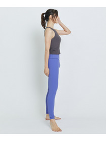 【Julier】【定番】YOGA FITアシメミドルトップス／パット付き・UVカット・吸汗速乾・ホットヨガ対応・水着・水陸両用 詳細画像 ブラック 30