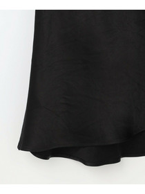 【L'EQUIPE】ヴィンテージサテンスカート 詳細画像 ブラック 19