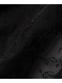 【L'EQUIPE】オーガンジーフラワー刺繍ジレ 詳細画像 ブラック 16