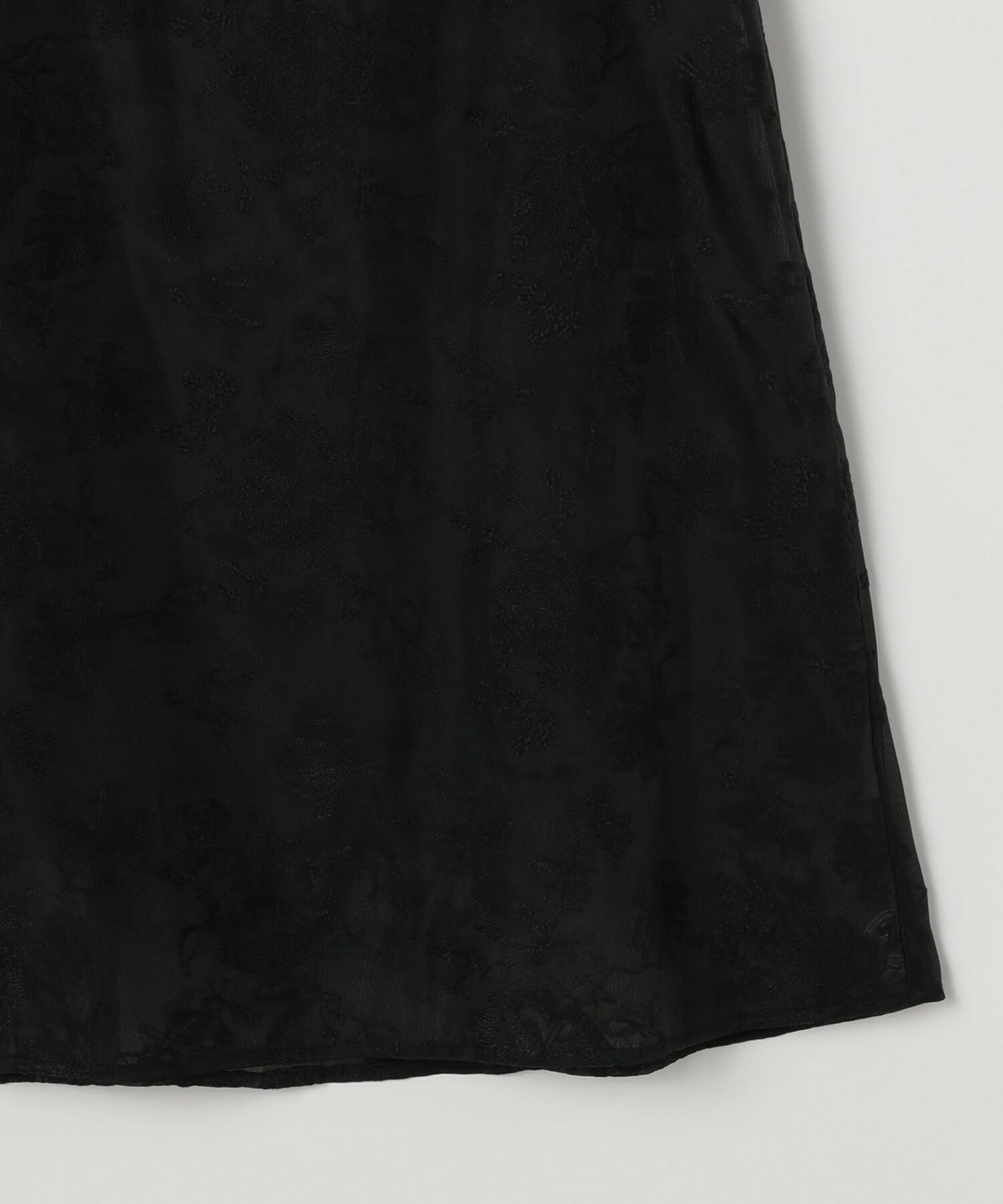 【L'EQUIPE】［クロワッサンno.1115掲載］オーガンジーフラワー刺繍スカート 詳細画像 ブラック 11