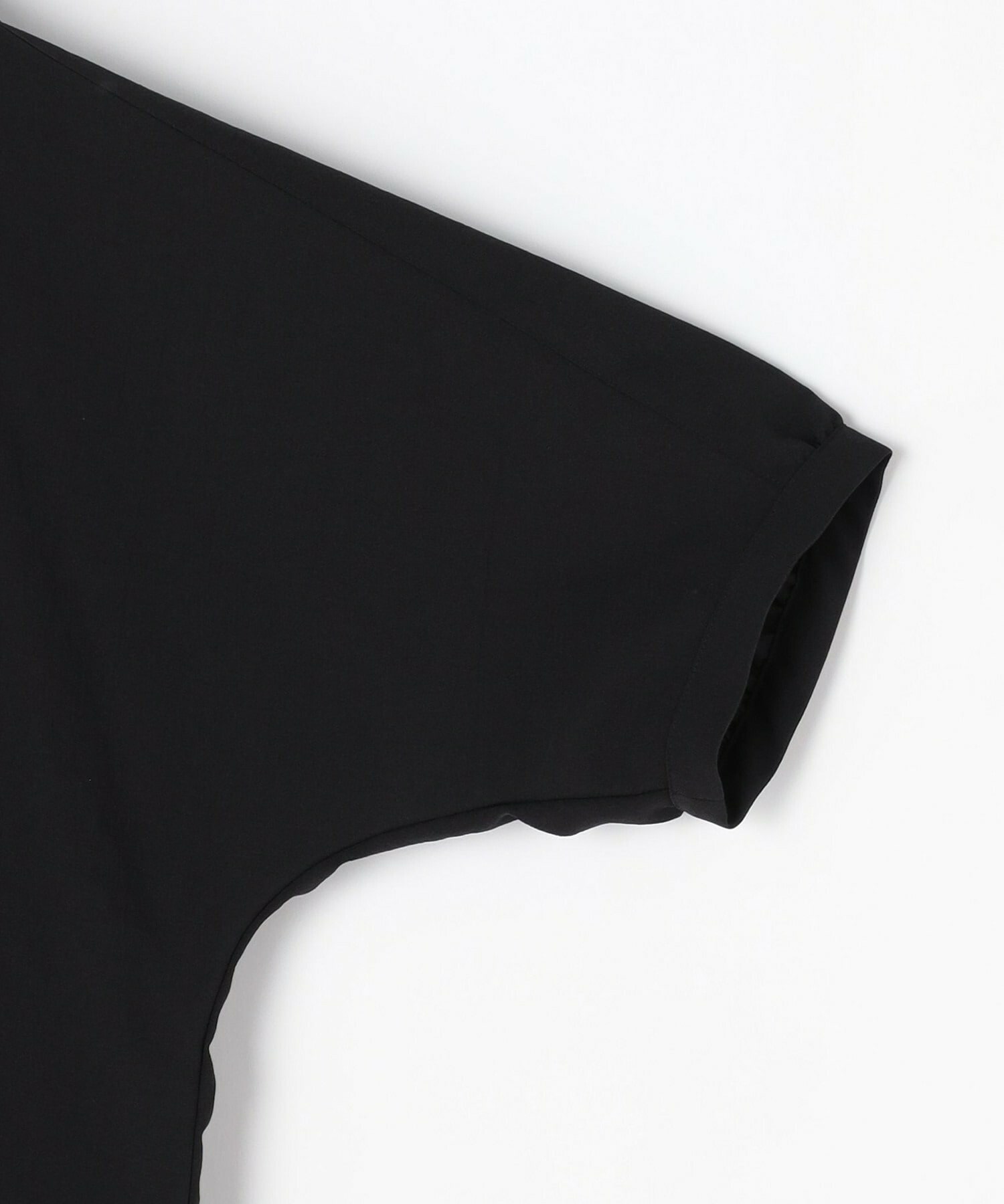 【L'EQUIPE】エアリー平織りロングシャツ 詳細画像 ブラック 11