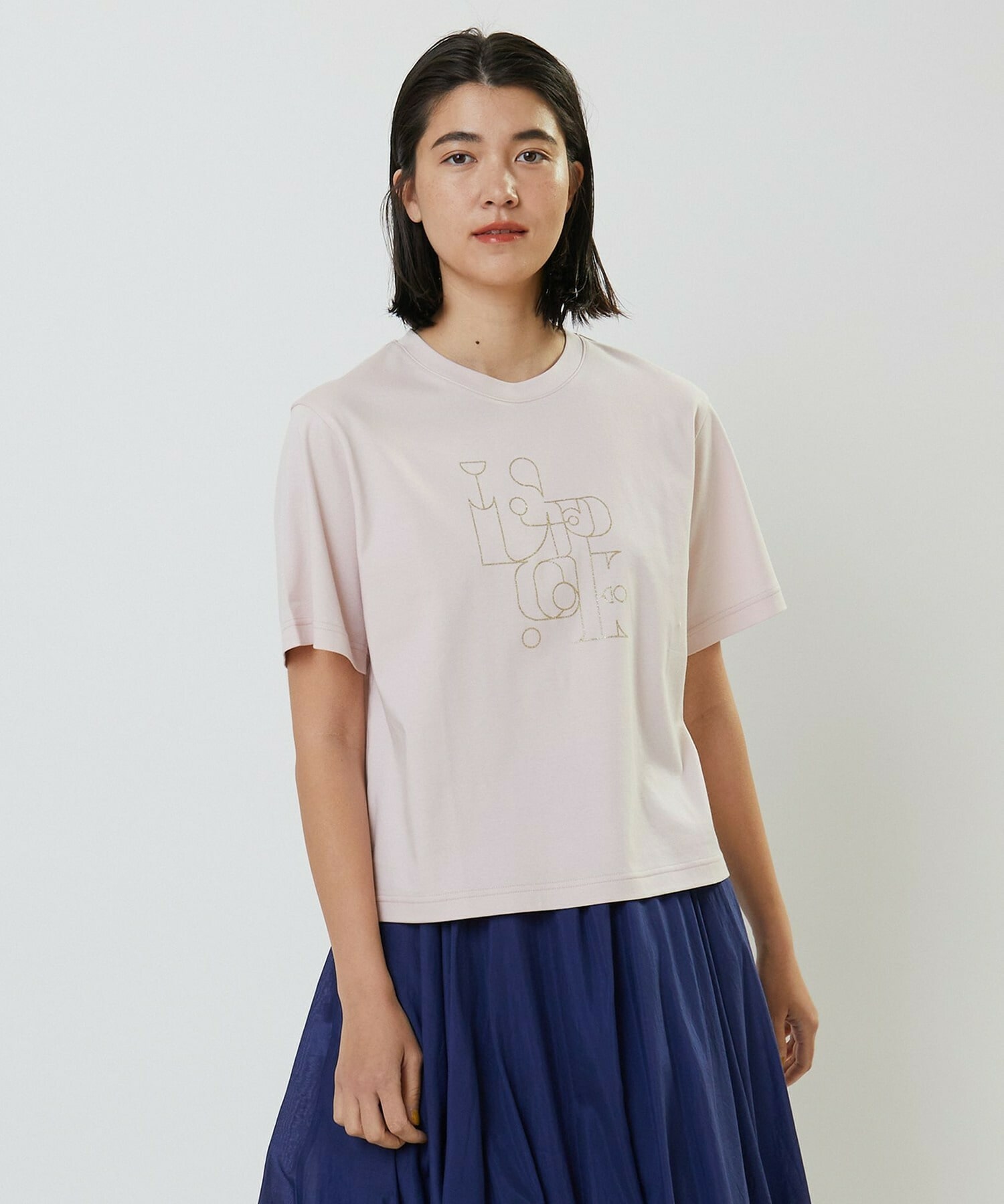 【L'EQUIPE】デコ調ロゴプリントTシャツ 詳細画像 ピンク 1