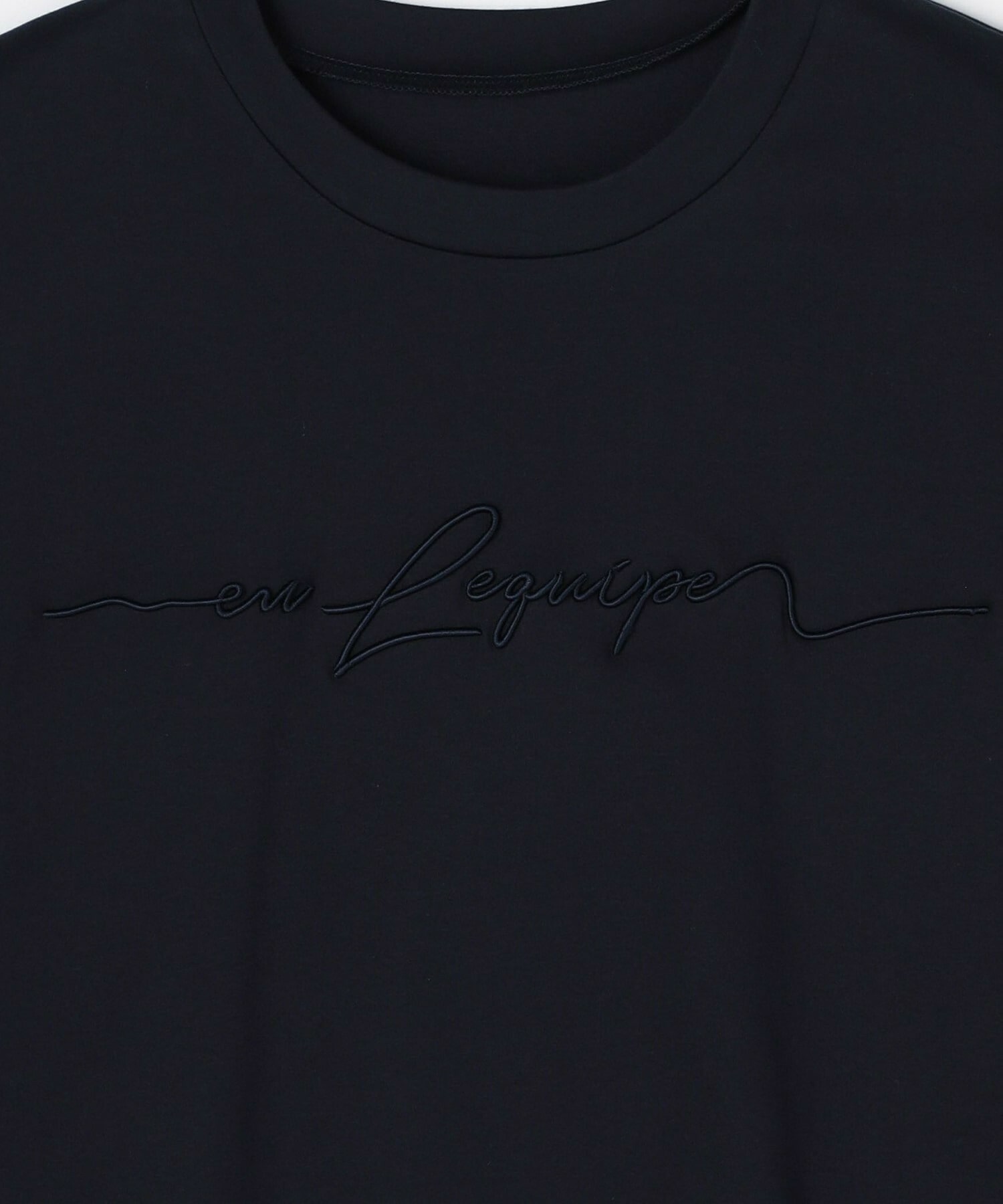 【L'EQUIPE】ロゴ刺繍Tシャツ 詳細画像 ネイビー 11