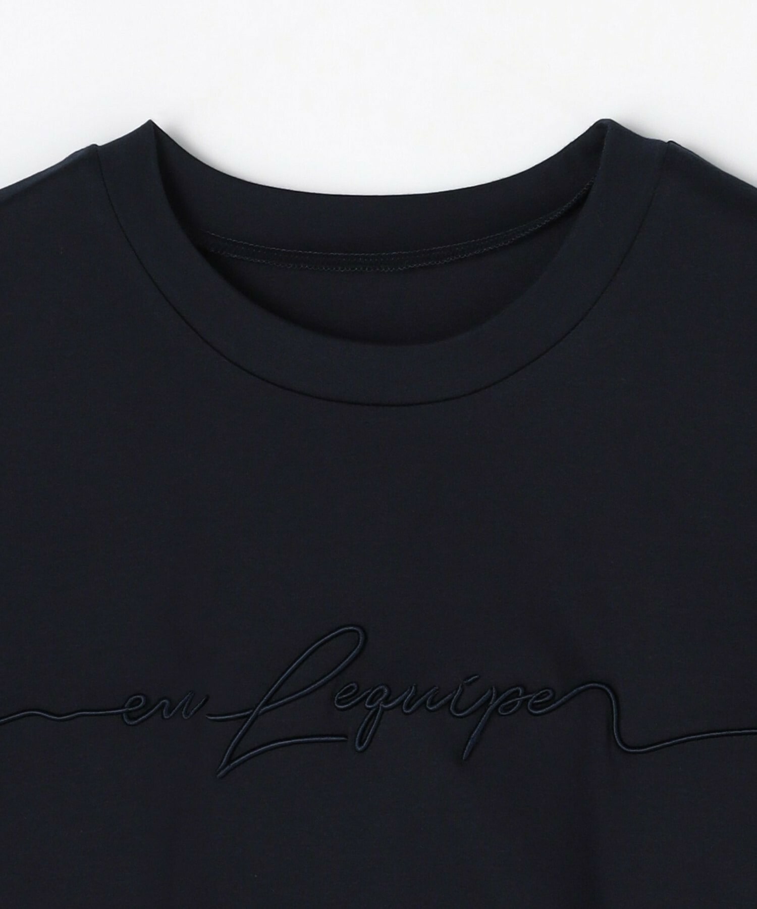【L'EQUIPE】ロゴ刺繍Tシャツ 詳細画像 ネイビー 9