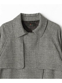 【L'EQUIPE】［クロワッサンno.1127掲載］カシミヤ混ストレッチフラノチェックコート 詳細画像 グレー系その他 10