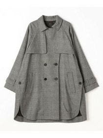 【L'EQUIPE】［クロワッサンno.1127掲載］カシミヤ混ストレッチフラノチェックコート 詳細画像 グレー系その他 8