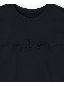 【L'EQUIPE】【Lサイズ】ロゴ刺繍Tシャツ 詳細画像 ネイビー 11