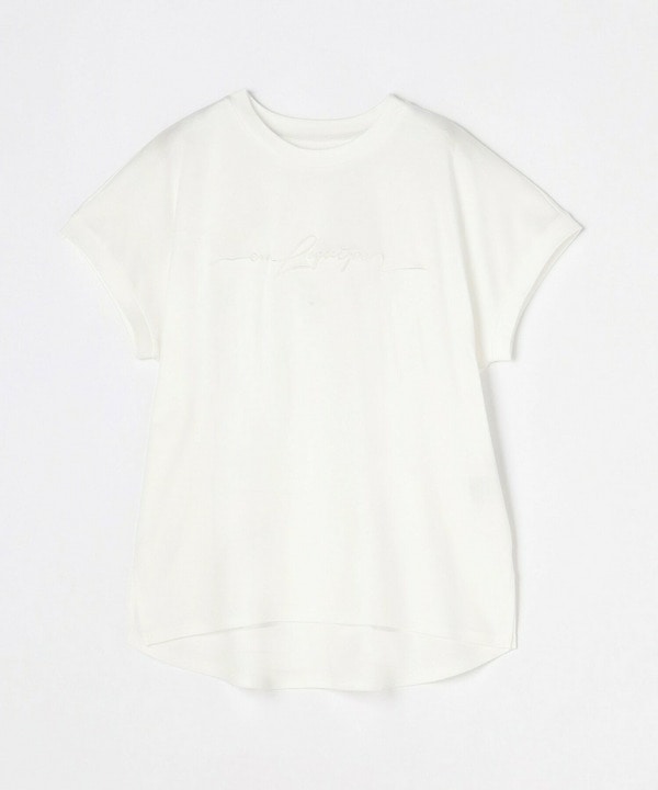 【Lサイズ】ロゴ刺繍Tシャツ 詳細画像 ホワイト 1