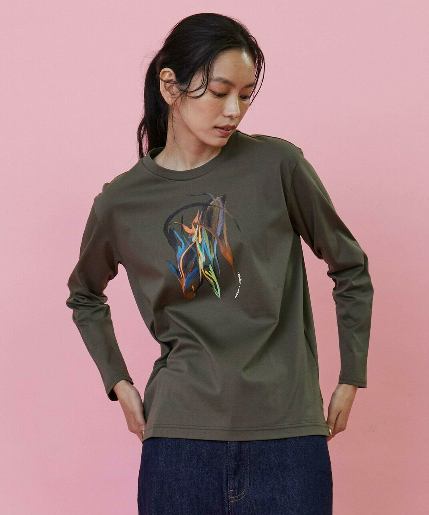 【L'EQUIPE】【Lサイズ】ruteN × L'EQUIPE コラボ長袖Tシャツ 詳細画像 ブラック 9