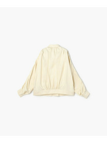 【endalence】コットンWクロスギャザースリーブシャツ 詳細画像 クリーム 12