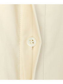 【endalence】コットンWクロスギャザースリーブシャツ 詳細画像 クリーム 14