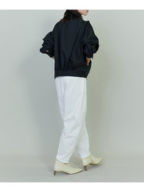 【endalence】コットンWクロスギャザースリーブシャツ 詳細画像 ブラック 4