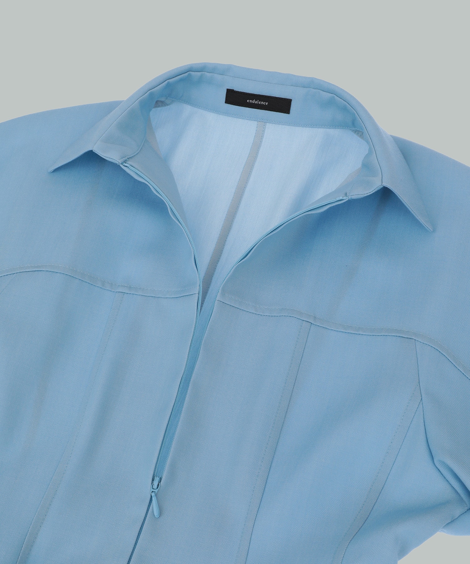 【endalence】Wデニムドレス 詳細画像 サックスブルー 9