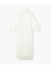 【endalence】シルクコットンツイルギャザースリーブドレス 詳細画像 ホワイト 10