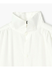 【endalence】シルクコットンツイルギャザースリーブドレス 詳細画像 ホワイト 12