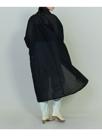 【endalence】シルクコットンツイルギャザースリーブドレス 詳細画像 ホワイト 6