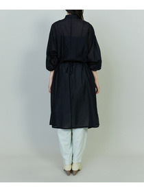 【endalence】シルクコットンツイルギャザースリーブドレス 詳細画像 ホワイト 9