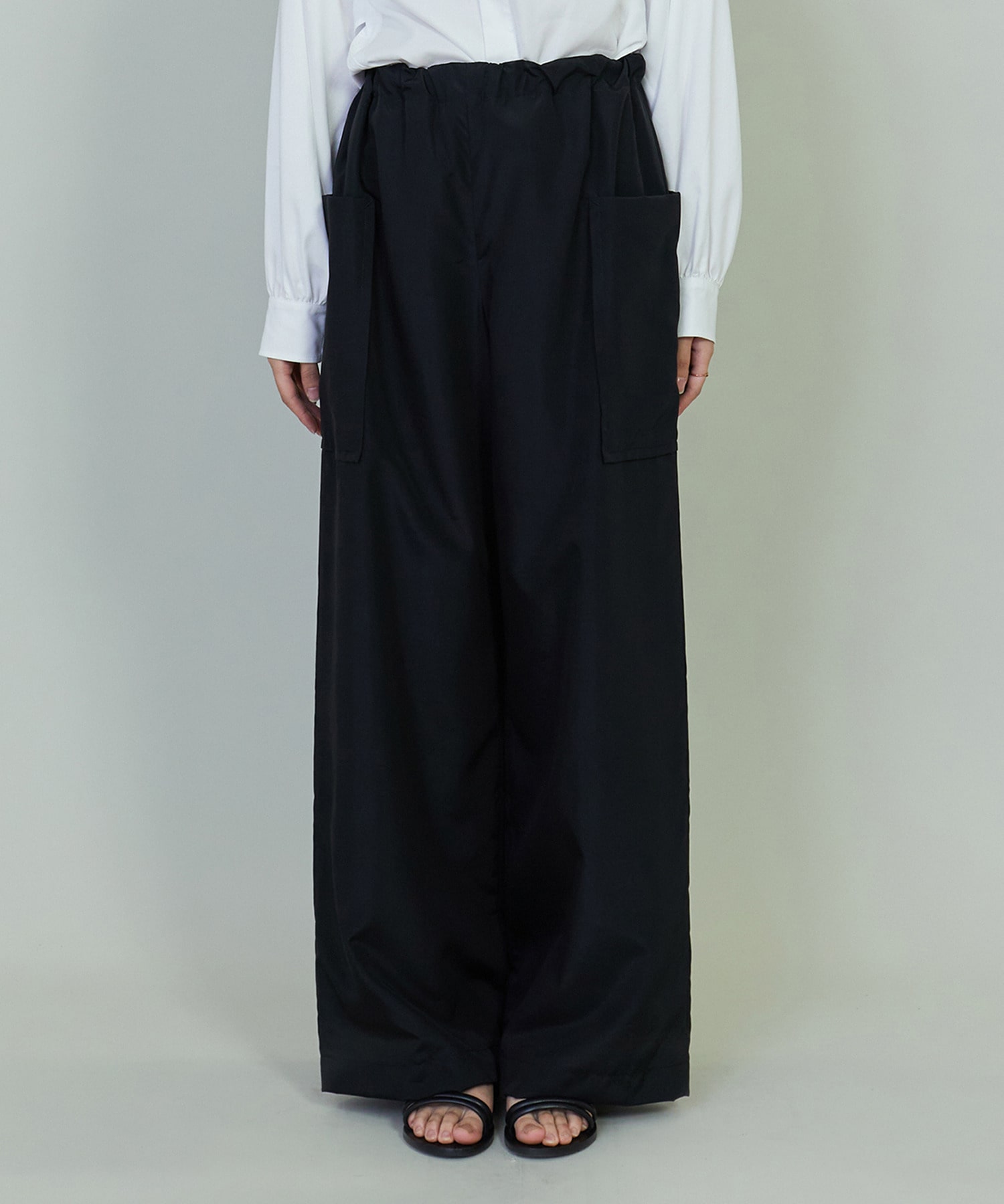 【endalence】シルクナイロンイージーパンツ 詳細画像 イエロー 3