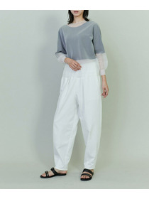 【endalence】ポリエステルコットンカービーパンツ 詳細画像 ブラック 1