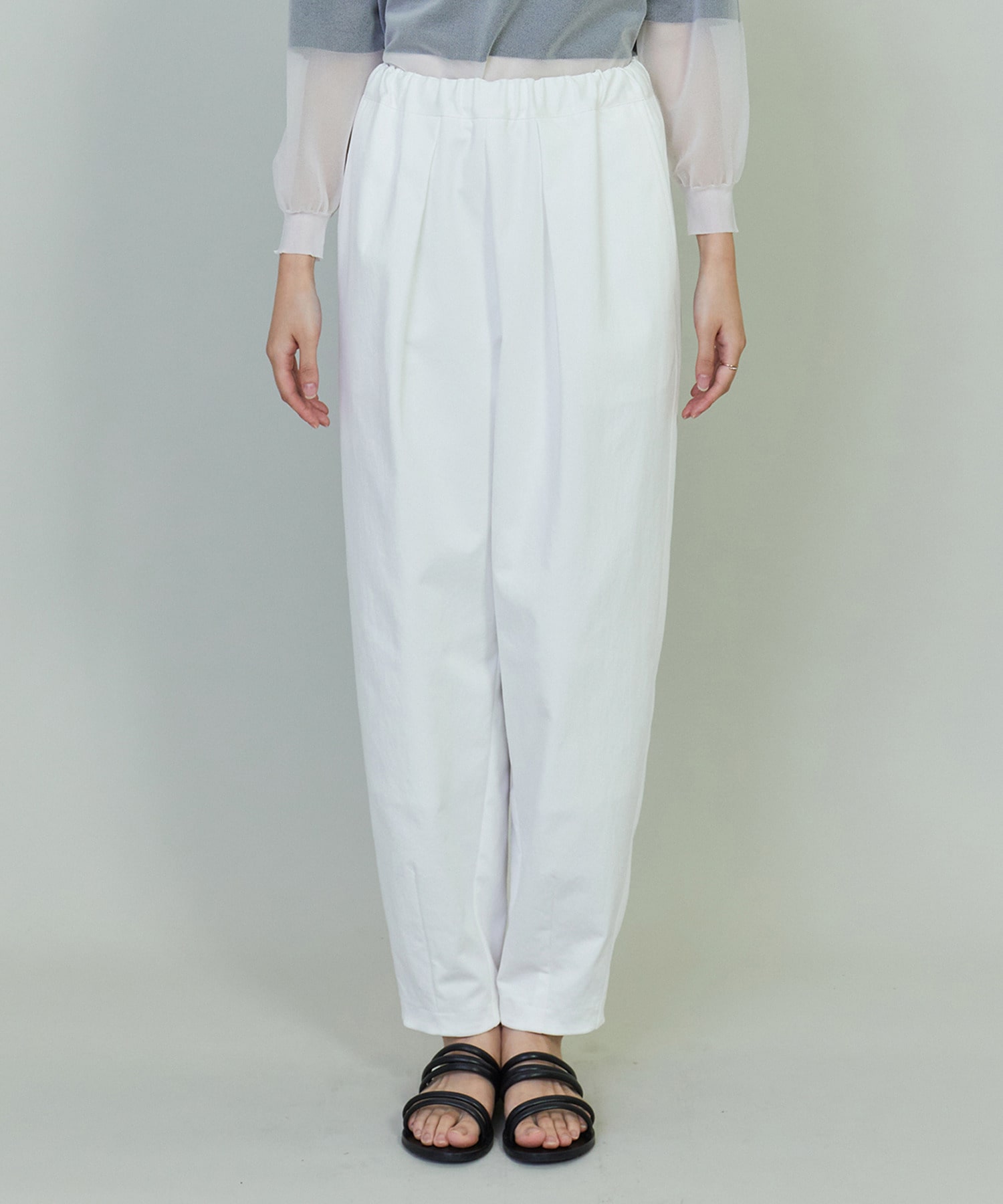 【endalence】ポリエステルコットンカービーパンツ 詳細画像 ブラック 5