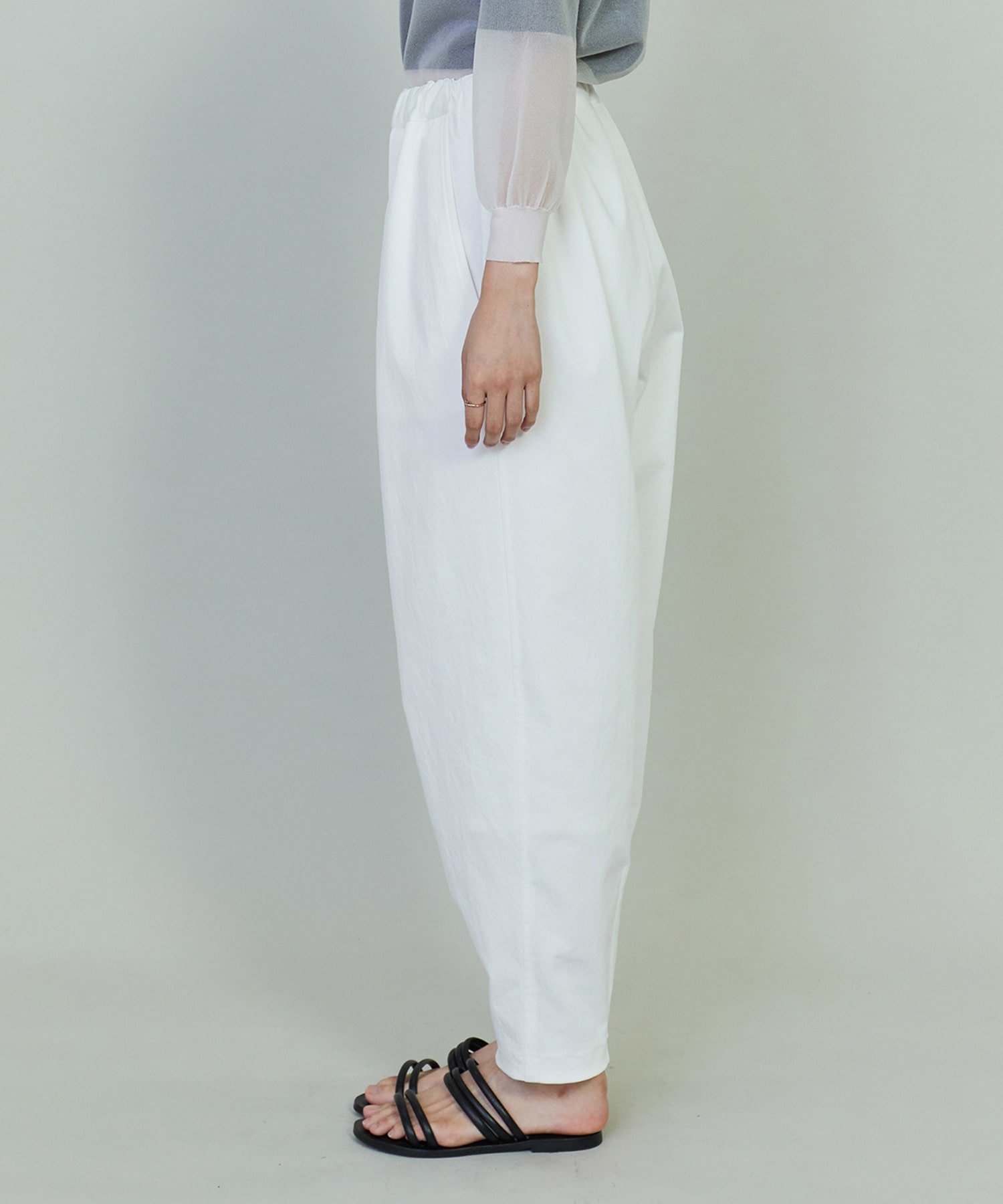 【endalence】ポリエステルコットンカービーパンツ 詳細画像 ブラック 6