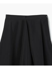【endalence】シルクナイロンフレアスカート 詳細画像 ブラック 2