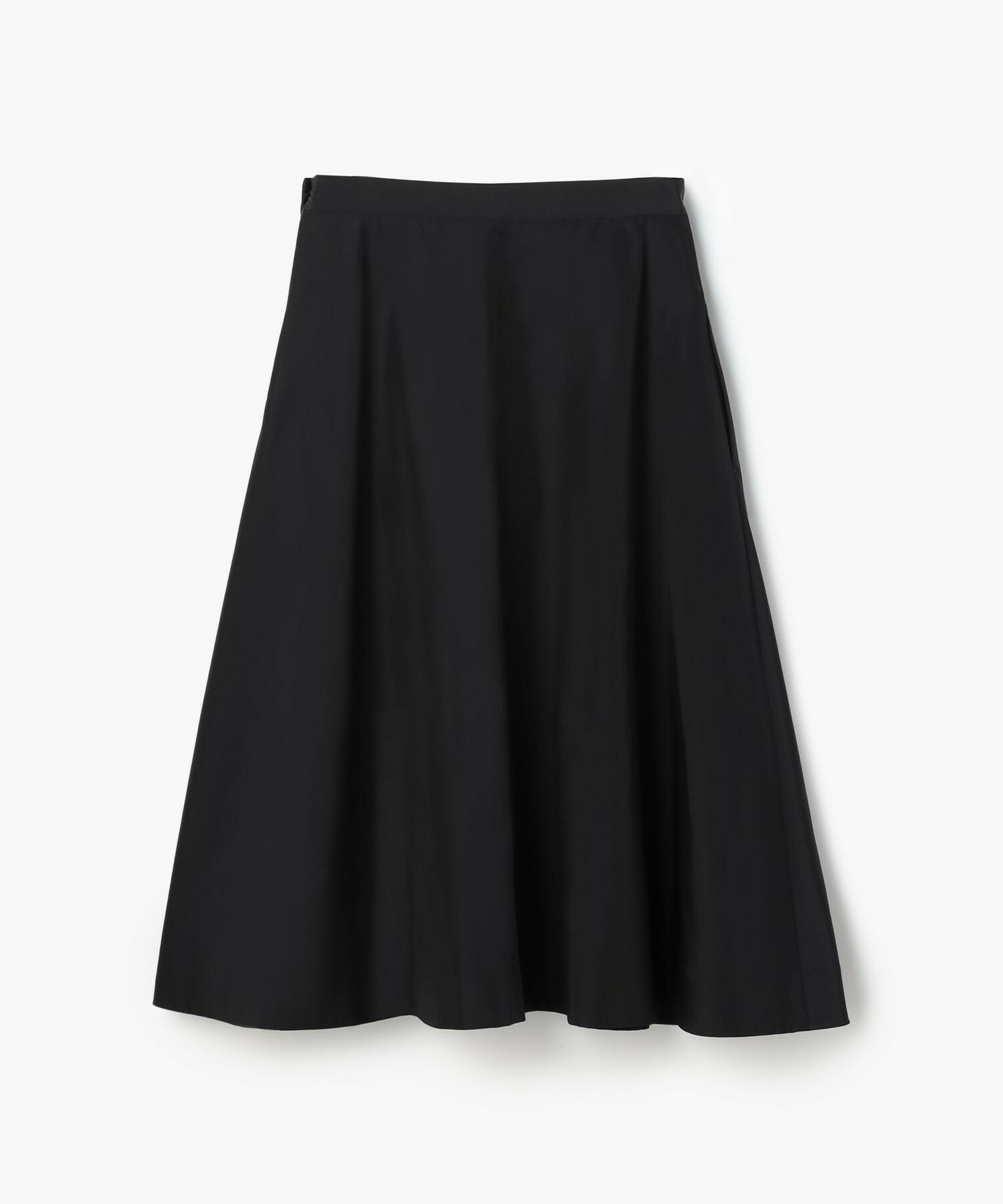 【endalence】シルクナイロンフレアスカート 詳細画像 ブラック 1