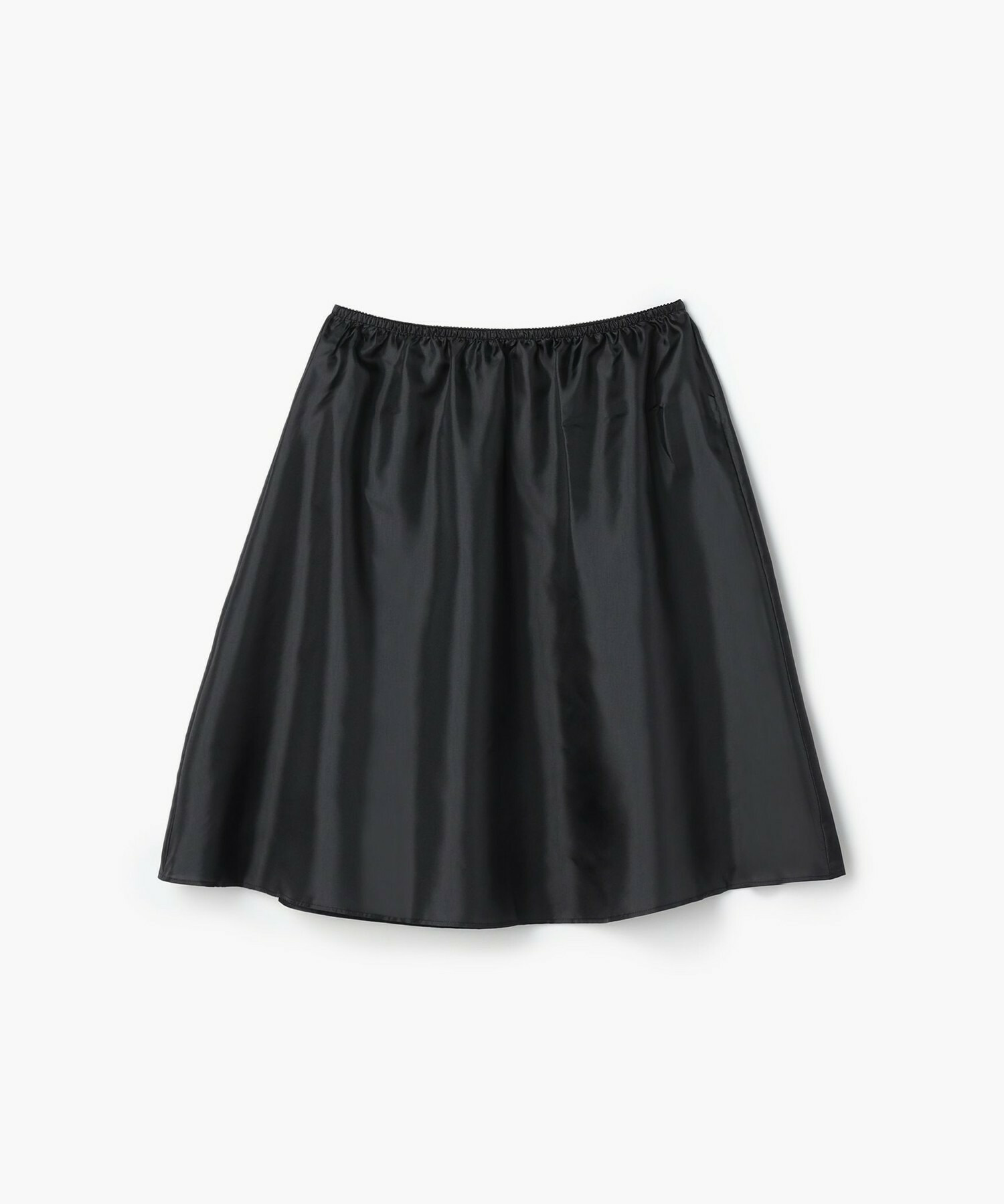 【endalence】シルクナイロンフレアスカート 詳細画像 ブラック 7
