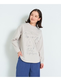 【ADIEU TRISTESSE】heso　ドローイングロングTシャツ 詳細画像 オフホワイト 16