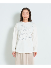 【ADIEU TRISTESSE】heso　ドローイングロングTシャツ 詳細画像 オフホワイト 25