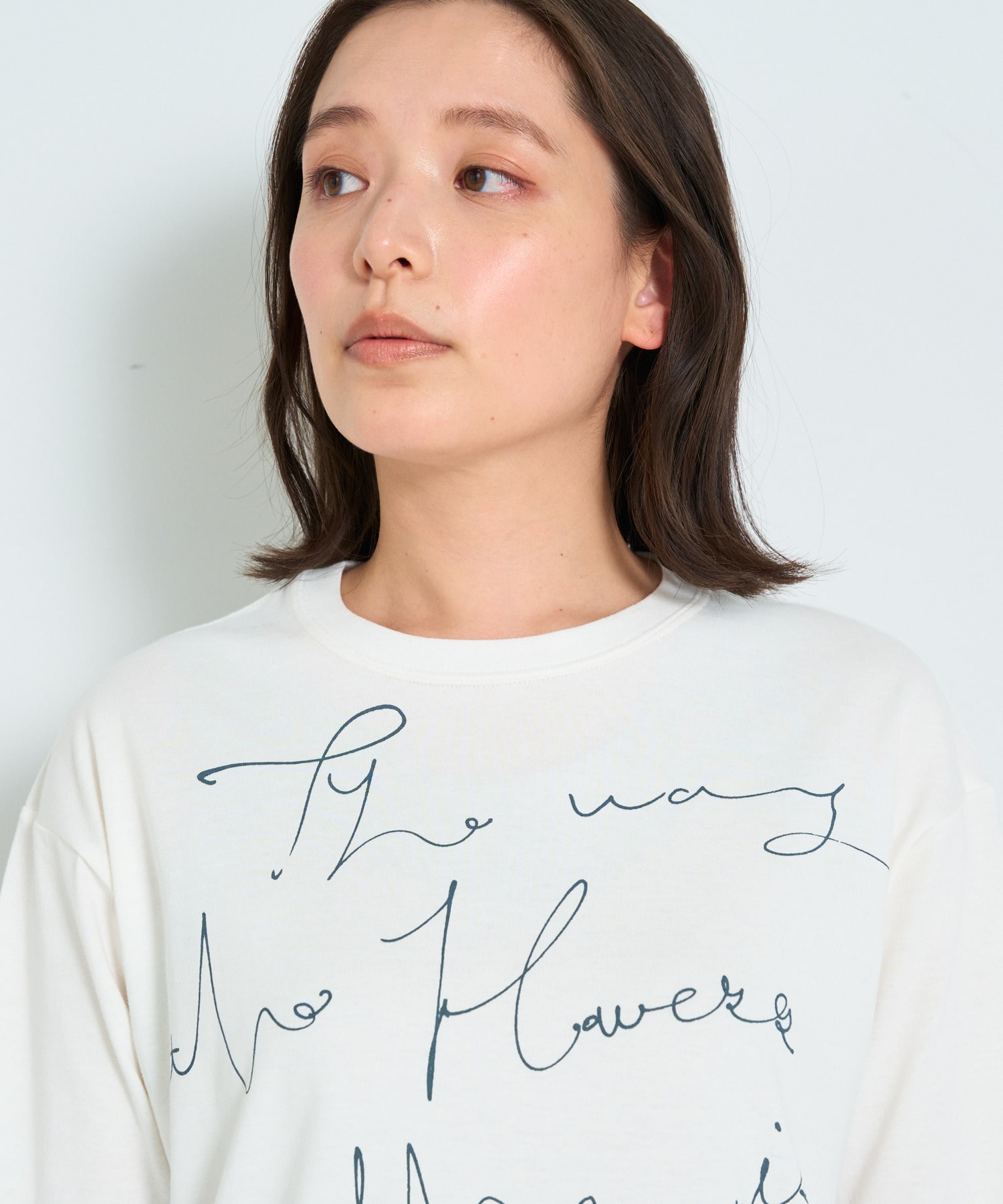 【ADIEU TRISTESSE】heso　ドローイングロングTシャツ 詳細画像 オフホワイト 28