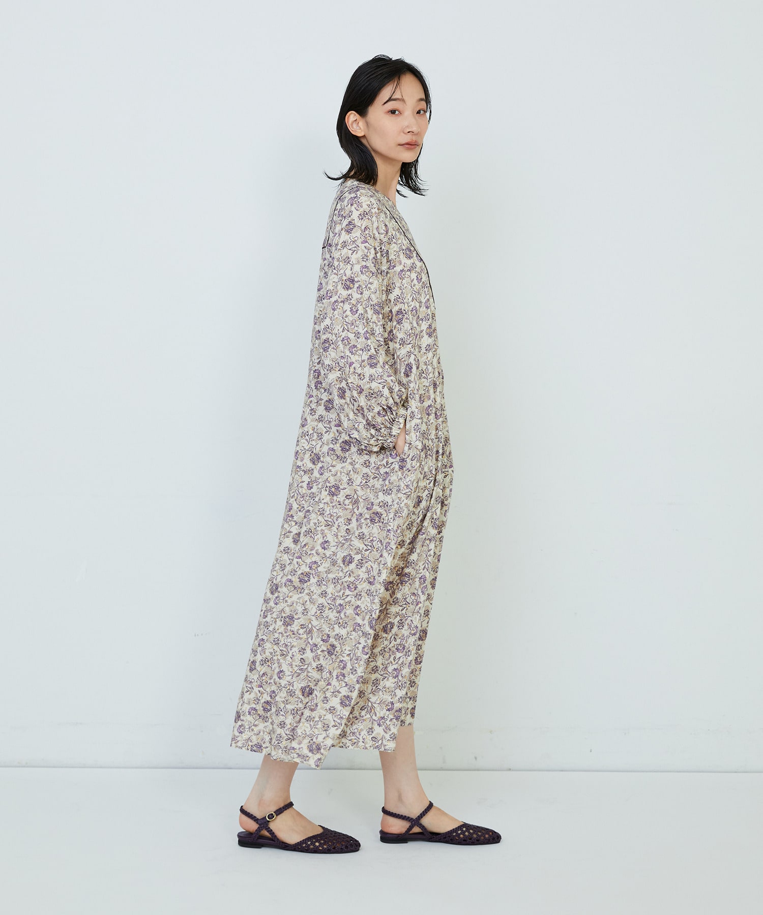 【ADIEU TRISTESSE】｜2BUY10%OFF・3BUY20%OFF｜インポートプリントワンピース 詳細画像 パープル系その他 2