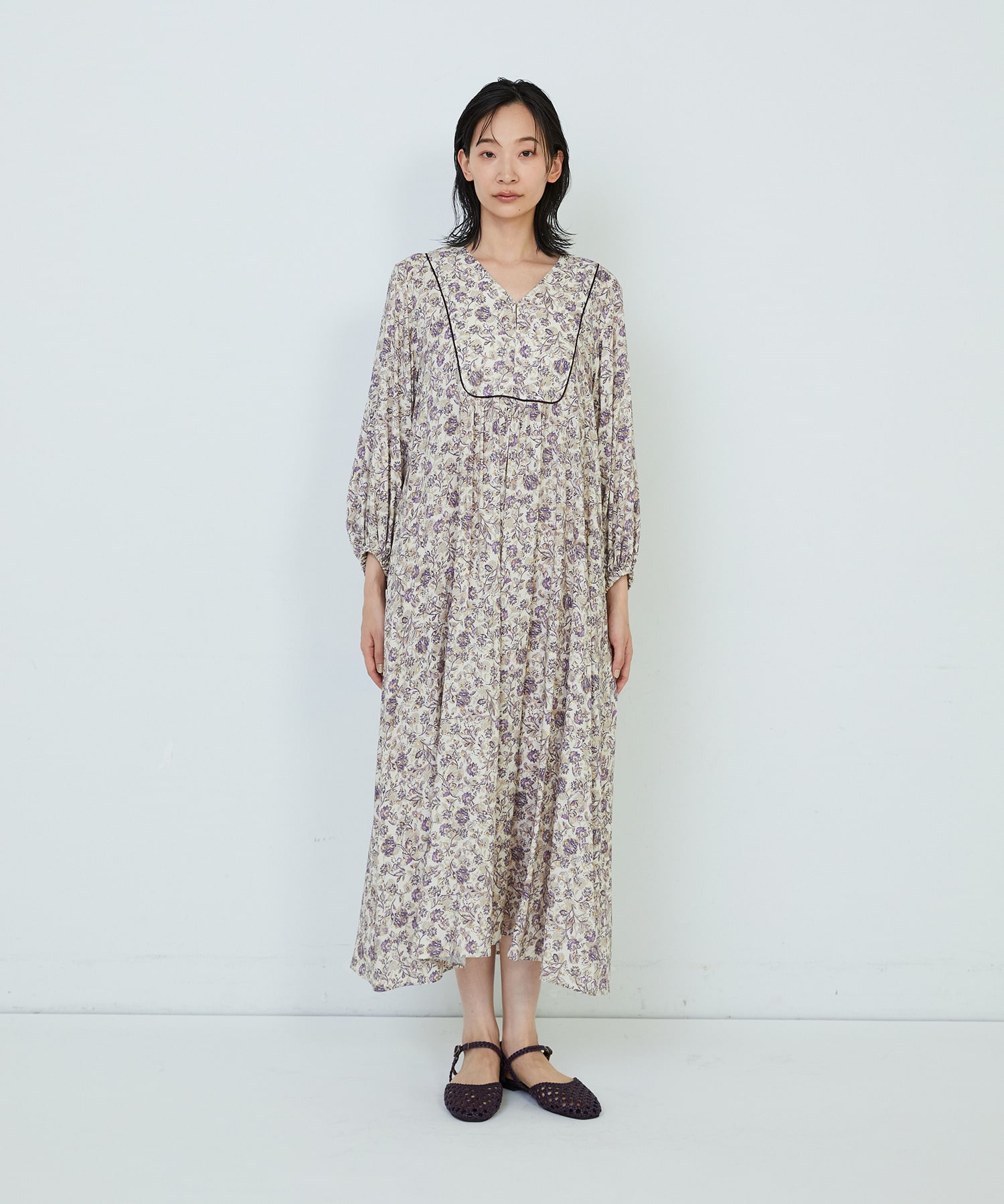 【ADIEU TRISTESSE】｜2BUY10%OFF・3BUY20%OFF｜インポートプリントワンピース 詳細画像 パープル系その他 4