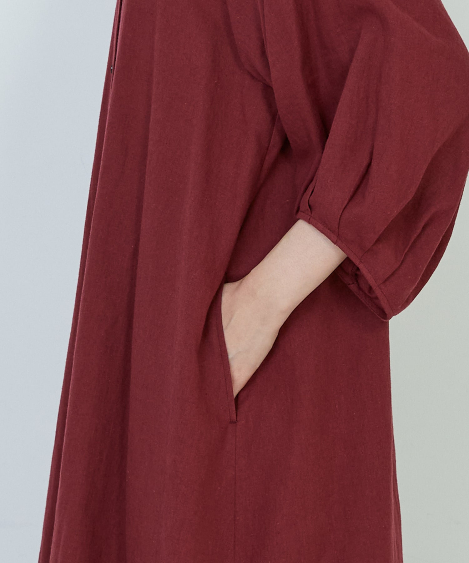 【ADIEU TRISTESSE】コットンリネンAラインワンピース 詳細画像 レッド 15