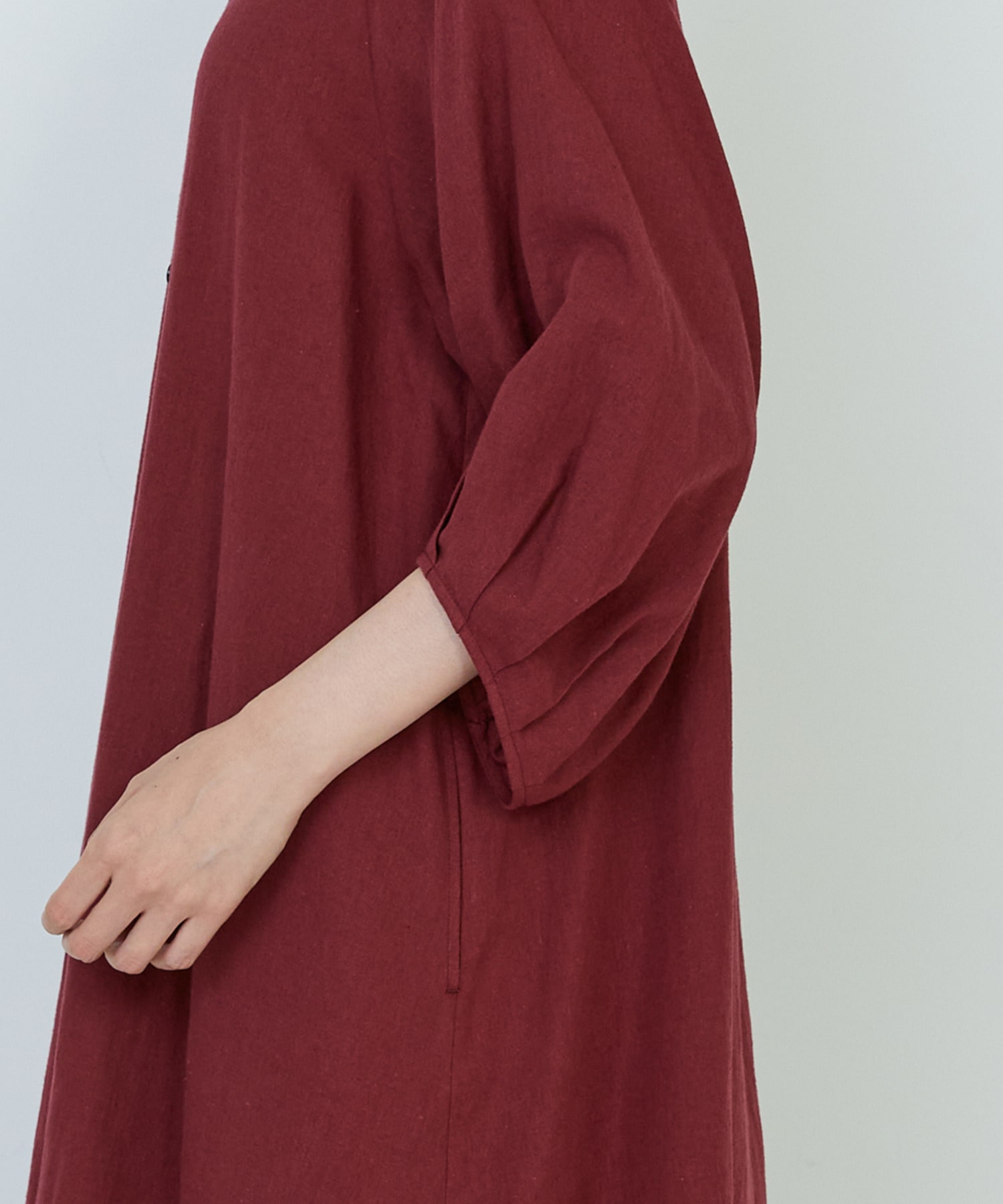 【ADIEU TRISTESSE】コットンリネンAラインワンピース 詳細画像 レッド 16