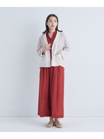 【ADIEU TRISTESSE】リーフプリントブラウス 詳細画像 ネイビー系 1