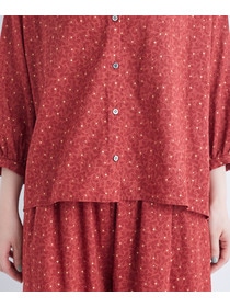 【ADIEU TRISTESSE】リーフプリントブラウス 詳細画像 ネイビー系 11