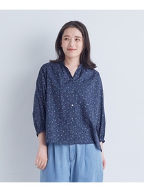 【ADIEU TRISTESSE】リーフプリントブラウス 詳細画像 ネイビー系 17