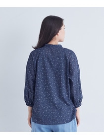 【ADIEU TRISTESSE】リーフプリントブラウス 詳細画像 ネイビー系 20