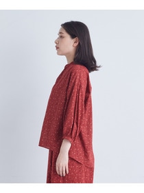 【ADIEU TRISTESSE】リーフプリントブラウス 詳細画像 ネイビー系 6