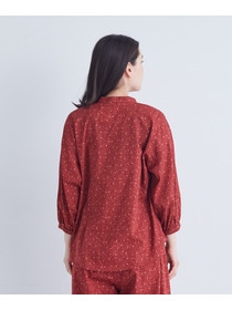 【ADIEU TRISTESSE】リーフプリントブラウス 詳細画像 ネイビー系 7