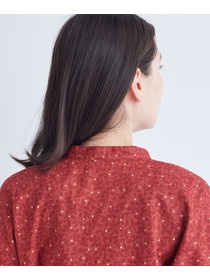 【ADIEU TRISTESSE】リーフプリントブラウス 詳細画像 ネイビー系 9