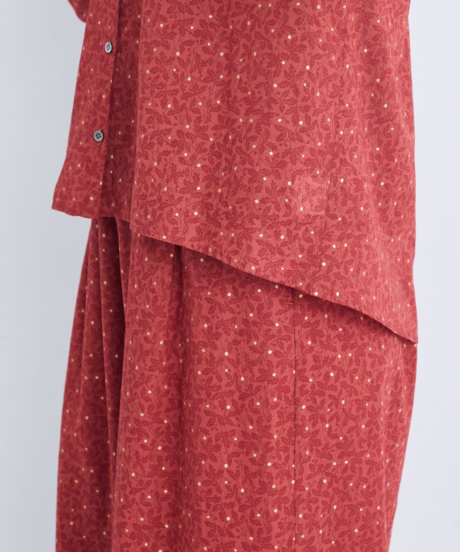 【ADIEU TRISTESSE】リーフプリントブラウス 詳細画像 ネイビー系 12