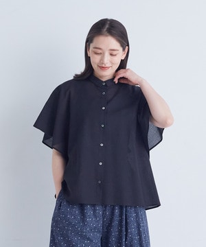 【ADIEU TRISTESSE】ベルスリーブシャツ 詳細画像 ブラック 1