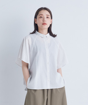 【ADIEU TRISTESSE】ベルスリーブシャツ 詳細画像 ストライプ 1