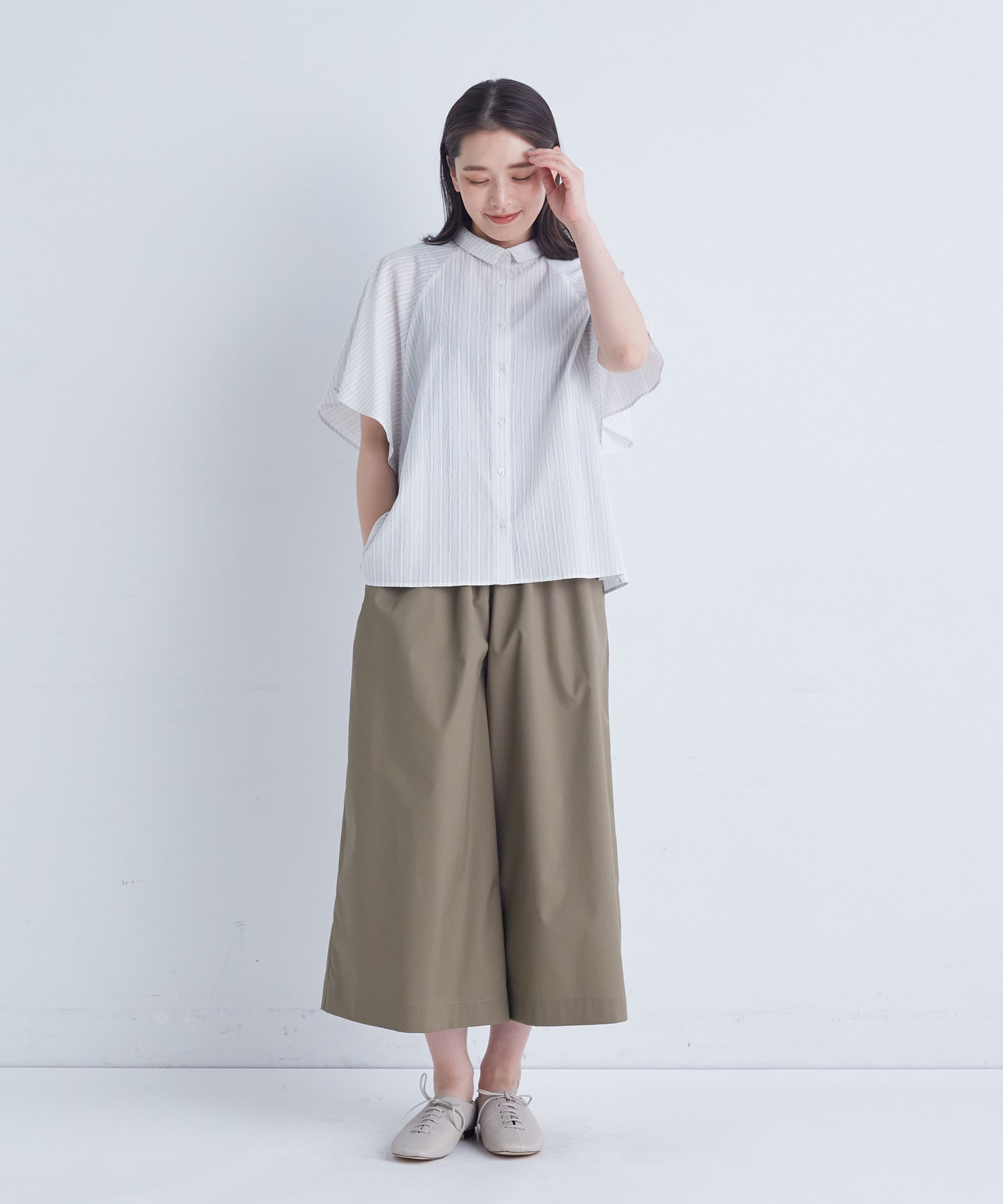 【ADIEU TRISTESSE】ベルスリーブシャツ 詳細画像 ブラック 1