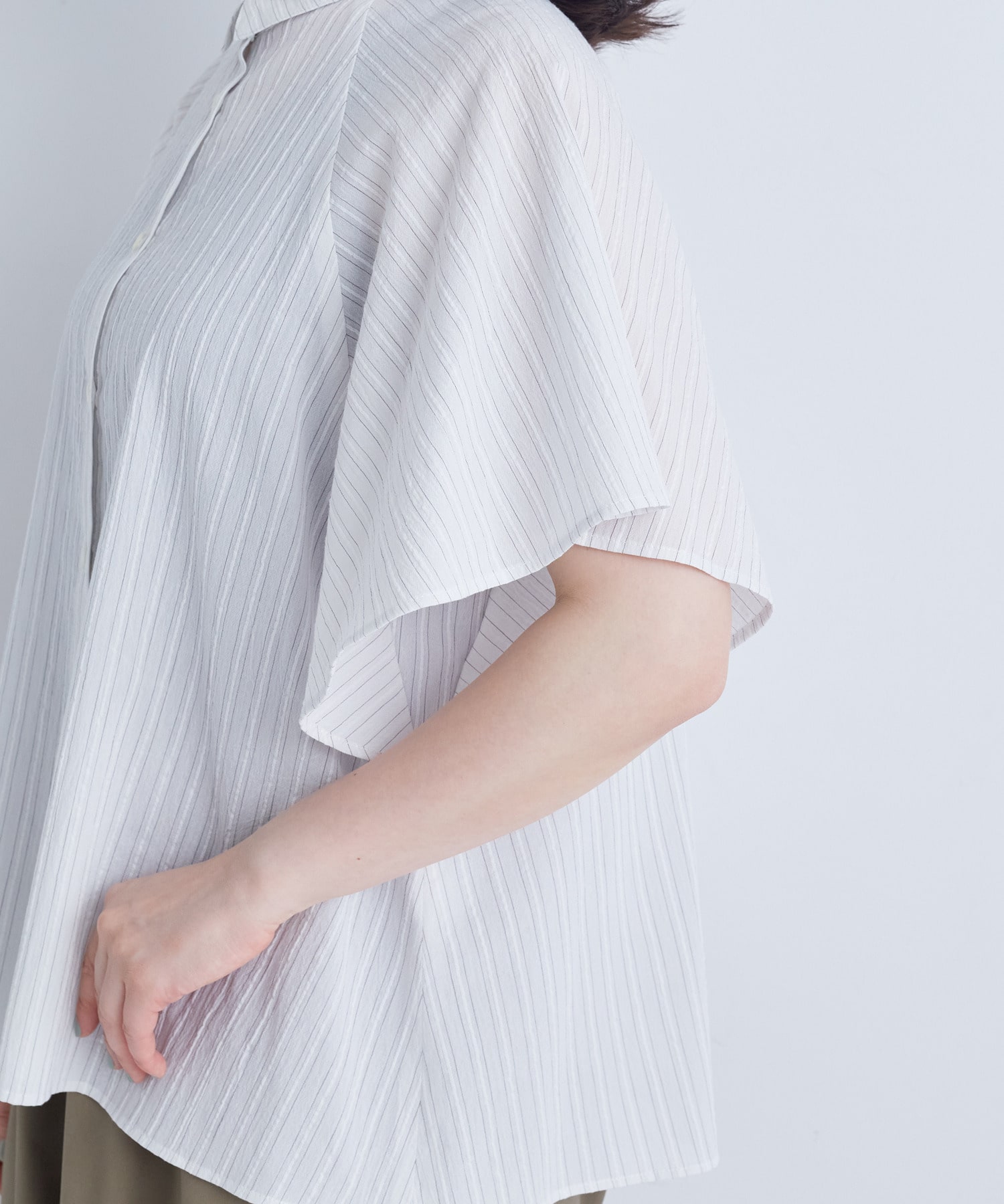 【ADIEU TRISTESSE】ベルスリーブシャツ 詳細画像 ブラック 10